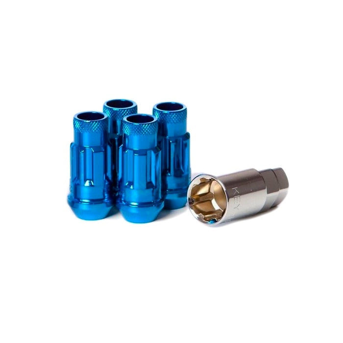 Muteki SR48 Lug Nuts Lock Set Open End - Blue