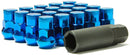 Muteki SR35 Lug Nuts Closed End w/ Locks 16+4 - Blue