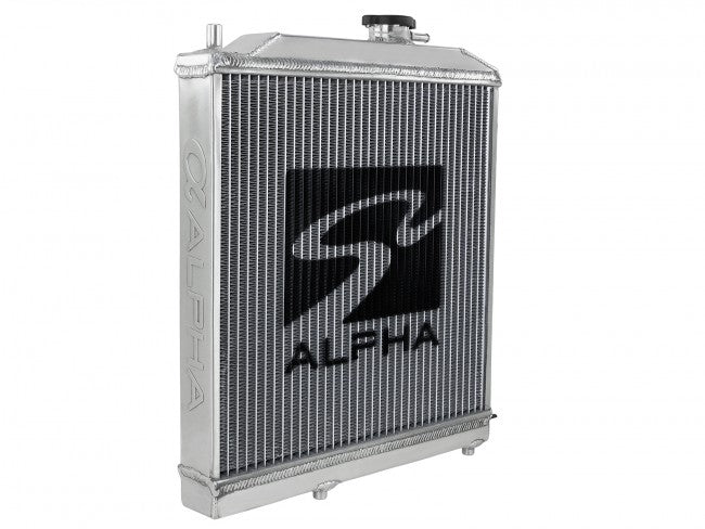 Skunk2 Alpha Series Half-Size Dual-Core Aluminum Radiator - 1988-1991 Honda Civic CRX - 349-05-1550