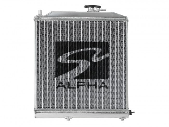 Skunk2 Alpha Series Half-Size Dual-Core Aluminum Radiator - 1988-1991 Honda Civic CRX - 349-05-1550