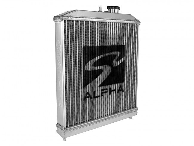 Skunk2 Alpha Series Half-Size Dual-Core Aluminum Radiator - 1992-2000 Honda Civic  - 349-05-2000