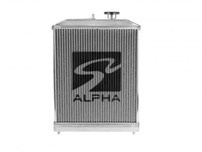 Skunk2 Alpha Series Half-Size Dual-Core Aluminum Radiator - 1992-2000 Honda Civic  - 349-05-2000