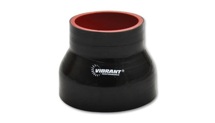 Vibrant Straight Reducer Silicone Hose, 2.00" I.D. x 2.25" I.D. x 3.00" long - Black  - 2765