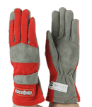 RaceQuip 351 Series 1 Layer Nomex Race Gloves - Red - Large - 351015