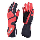 RaceQuip 356 Series 2 Layer Nomex Outseam Race Gloves - Red/Black - Medium - 356103