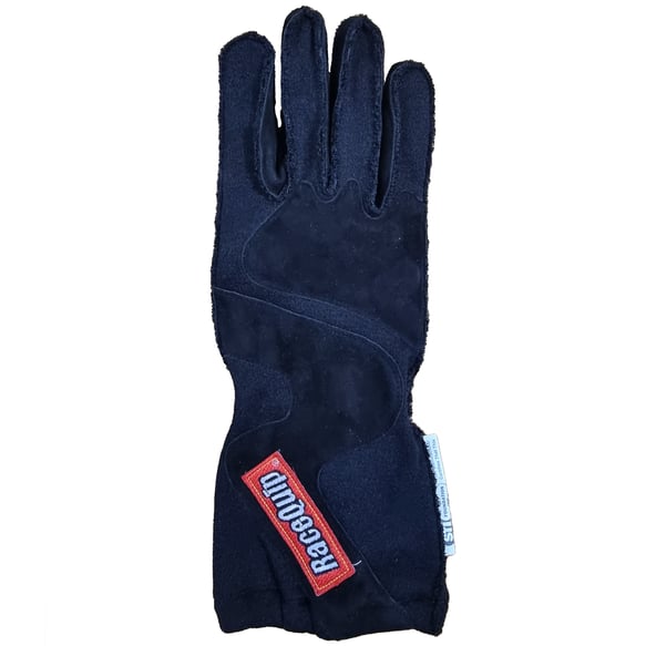 RaceQuip 356 Series 2 Layer Nomex Outseam Race Gloves - Black/Black - X-Large - 356906