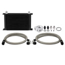 Mishimoto Universal 19 Row Oil Cooler Kit, Black - MMOC-ULBK