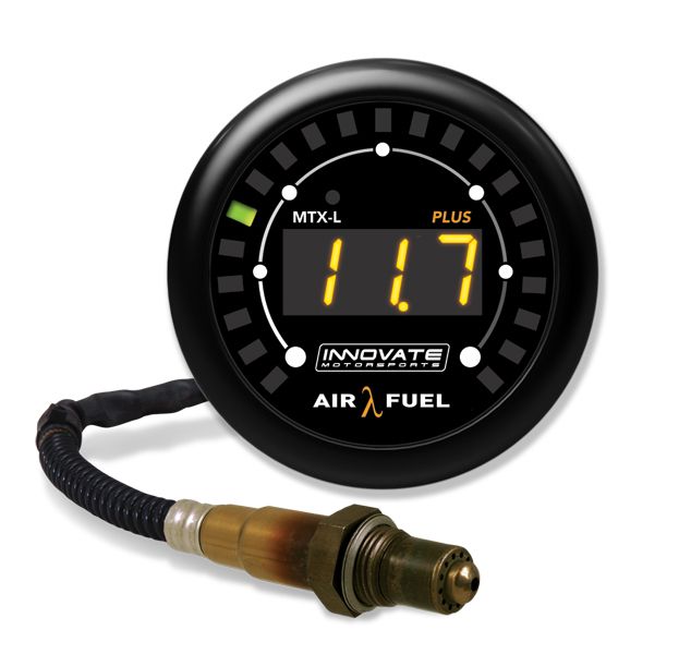 Innovate Motorsports MTX-L PLUS: Digital Air/Fuel Ratio Gauge Kit, 3 ft., w/O2 Sensor - 3924