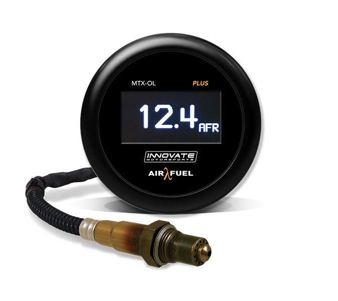 Innovate Motorsports MTX-OL PLUS: Wideband Air/Fuel OLED Gauge, 3 ft. sensor cable, & O2 Kit - 393600