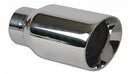 Vibrant 3.00" Outlet O.D. Round Stainless Steel Tip (Double Wall, Angle Cut), 2.00" Inlet I.D.  - 1209