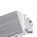 Mishimoto Subaru WRX 2008-2014 Top-Mount Intercooler Silver Cooler, Blue Hoses - MMTMIC-WRX-08SLBL