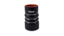 Vibrant Straight Reinforced CAC Silicone Hose, 3.00" I.D. x 8.00" long - Black  - 11823