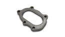 Vibrant 5 Bolt with Divorced Ports Turbo Discharge Flange for GT25R/GT28R (Oval) Mild Steel - 14480