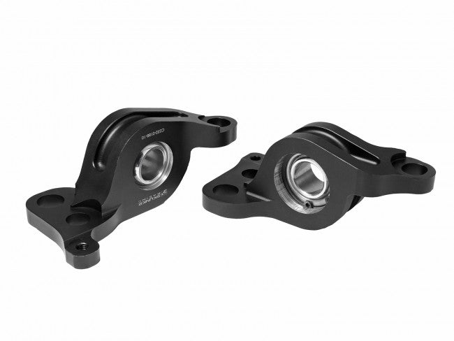 Skunk2 Billet Aluminum Compliance Bracket w/ Spherical Bearings Black - 1992-1995 Honda Civic / 1994-2001 Acura Integra - 542-05-M460