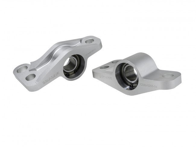 Skunk2 Billet Aluminum Compliance Bracket w/ Spherical Bearings Raw - 1996-2000 Honda Civic  - 542-05-M555