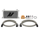 Mishimoto Universal Thermostatic 19 Row Oil Cooler Kit Silver - MMOC-ULT