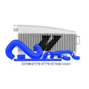 Mishimoto Subaru WRX/STI 2001-2007 Performance Silver Top-Mount Intercooler w/ Blue Hoses - MMTMIC-WRX-01SLBL