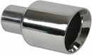 Vibrant 3.50" Outlet O.D. Round Stainless Steel Tip (Double Wall, Angle Cut), 2.25" Inlet I.D.  - 1226