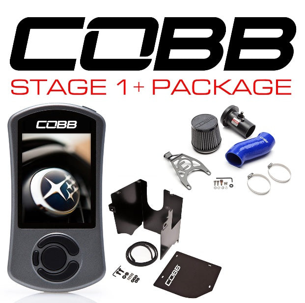 Cobb Tuning  Subaru 08-14 WRX / 08-14 STI / 09-13 FXT Stage 1+ Power Package w/V3, Blue - 615X01P-BL