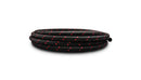 Vibrant 10ft Roll of Black Red Nylon Braid Flex Hose; AN Size: -12AN; Hose ID: 0.68" - 11972R