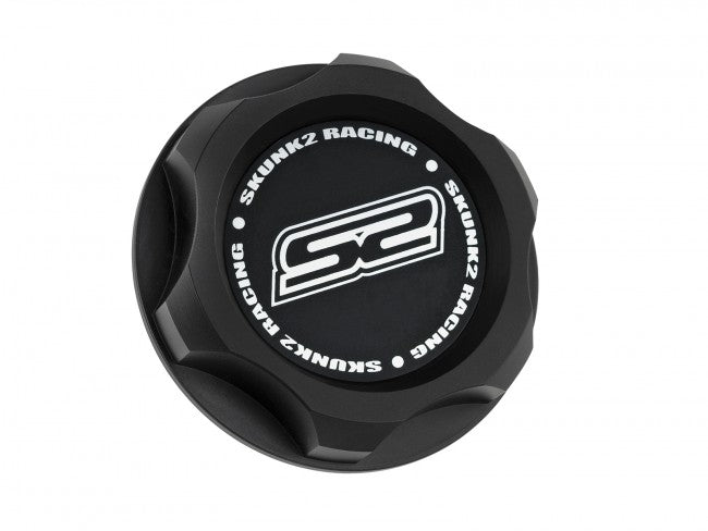 Skunk2 Billet Oil Cap Black - Fits Most Honda (32mm x 2.8mm Tread Pitch) - 626-99-0071