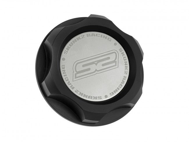 Skunk2 Billet Oil Cap Black - Fits Most Honda (32mm x 2.8mm Tread Pitch) - 626-99-0071