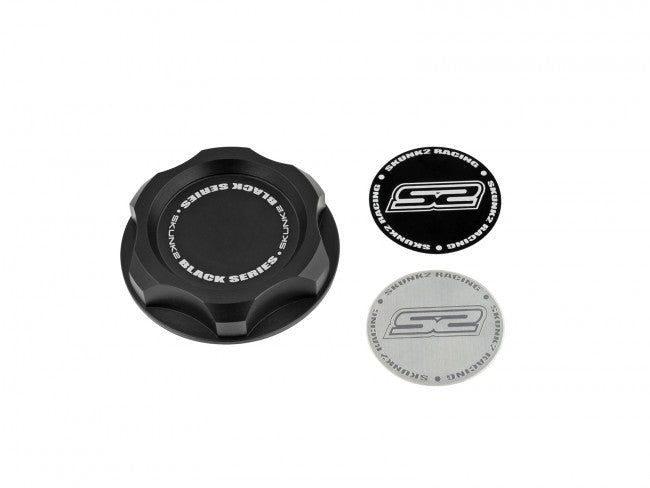 Skunk2 Billet Oil Cap Black - Fits Most Honda (32mm x 2.8mm Tread Pitch) - 626-99-0071