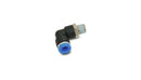 Vibrant Pneumatic Push Lock Male Elbow Fitting, for 1/4" O.D. Tubing (1/16" NPT Thread) - 22641