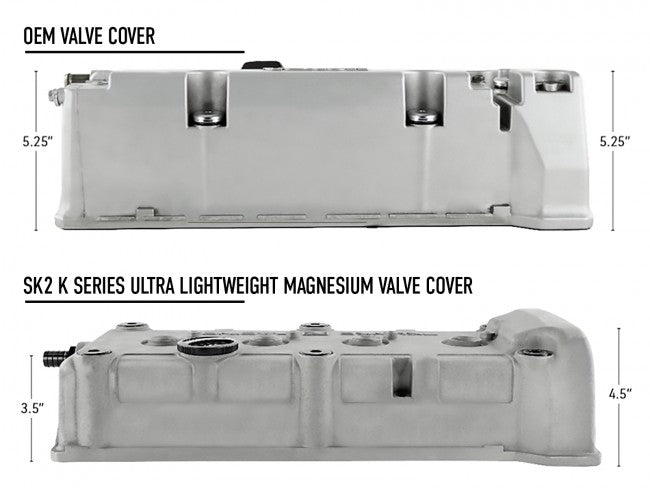 Skunk2 Magnesium Valve Cover - Honda K20A, K20Z, and K24Z - 666-05-0200