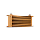 Mishimoto Universal 16-Row Oil Cooler, Gold - MMOC-16GD