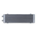 Mishimoto Universal Dual Pass Bar and Plate Oil Cooler, Large Silver - MMOC-DP-LSL