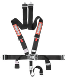 RaceQuip Latch & Link 5 Point Harness Set - Black - 3 in. Lap and Shoulder - 2 in. Sub - 711001