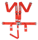 RaceQuip Latch & Link 5 Point Harness Set - Red - 3 in. Lap and Shoulder - 2 in. Sub - 711011