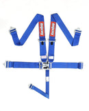 RaceQuip Latch & Link 5 Point Harness Set - Blue - 3 in. Lap and Shoulder - 2 in. Sub - 711021