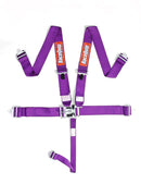 RaceQuip Latch & Link 5 Point Harness Set - Purple - 3 in. Lap and Shoulder - 2 in. Sub - 711051