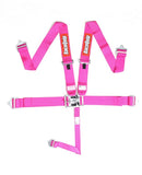 RaceQuip Latch & Link 5 Point Harness Set - Pink - 3 in. Lap and Shoulder - 2 in. Sub - 711081