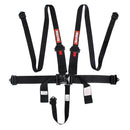 RaceQuip Latch & Link HANS 5 Point Harness Set - Black - 3 in. Lap - 3 in. to 2 in. Shoulder - 2 in. Sub - 717007