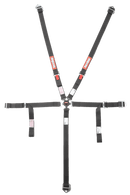 RaceQuip Youth Camlock 5 Point Racing Harness Set - Black - 2 in. Lap and Shoulder and Sub - 739009