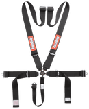 RaceQuip Camlock 5 Point Harness Set - Black - 3 in. Lap and Shoulder - 2 in. Sub - 741001