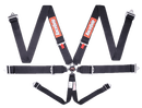 RaceQuip Camlock 6 Point Harness Set - Black - 3 in. Lap and Shoulder - 2 in. Sub - 743003