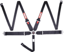 RaceQuip Camlock 5 Point HANS Harness Set - Black - 3 in. Lap - 3 in. to 2 in. Shoulder - 2 in. Sub - 745005