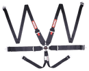 RaceQuip Camlock 6 Point HANS Harness Set - Black - 3 in. Lap - 3 in. to 2 in. Shoulder - 2 in. Sub - 746006
