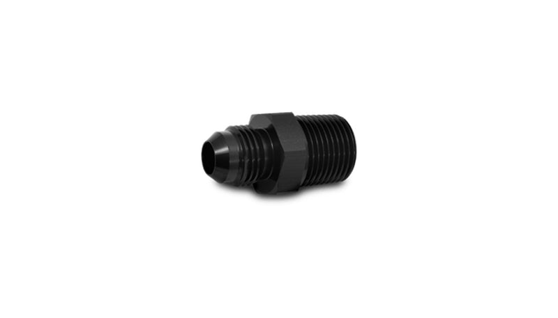 Vibrant AN Flare to Male NPT Straight Adapter Fitting; Size: -6AN x 3/8" NPT - 10222