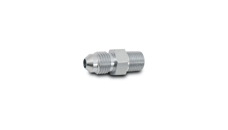 Vibrant AN Flare to Male NPT Straight Adapter Fitting; Size: -4AN x 1/8" NPT - 10292