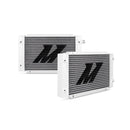 Mishimoto Universal 19 Row Dual Pass Oil Cooler Silver - MMOC-19DP