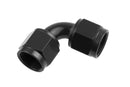 Redhorse Performance -16AN Female To Female AN Flare Swivel Coupling 90 Degree - Black - 8190-16-2