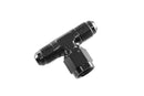 Redhorse Performance -12AN  Tee with Female Swivel on Branch - Black - 827-12-2