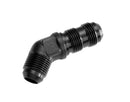 Redhorse Performance -6AN Male AN Bulkhead Adapters 45 Degree - Black - 837-06-2