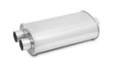 Vibrant STREETPOWER Oval Muffler, 2.5" Inlet (Center In - Dual Out)  - 1110