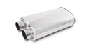 Vibrant STREETPOWER Oval Muffler, 2.50" Inlet/Outlet (Same side)  - 1159